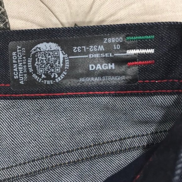 Diesel Dagh Regular Straight Leg Jeans - Picture 5 of 9